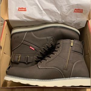 Levi’s Leather Boots - Dark Brown, BRAND NEW, size 12